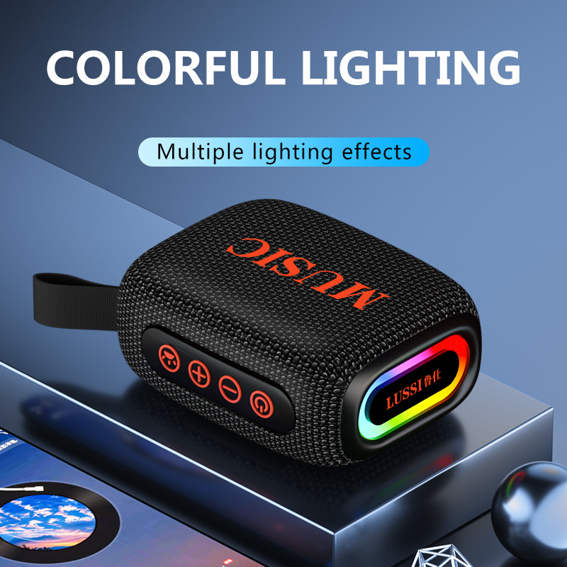 Audio Music Spotify - Draagbare waterdichte draadloze Bluetooth-speaker met RGB-licht,