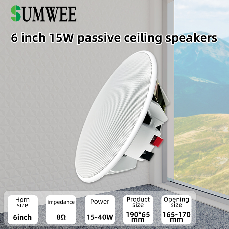 Audio Music System For Home - 6 inch 8ohm plafondluidspreker volledig bereik
