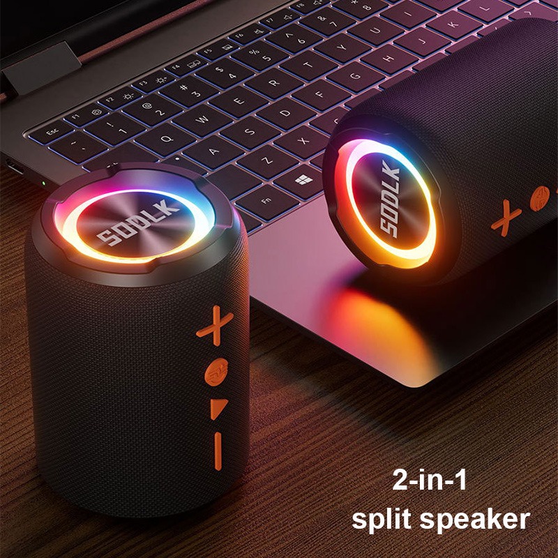 Audio Music Spotify - SODLK TX9 2-in-1 gesplitste Bluetooth-luidspreker Draagbare
