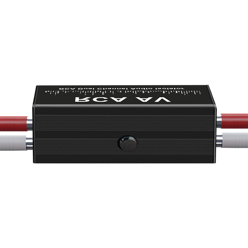 Audio To Music - Draagbare 2-kanaals RCA-aardlusisolator Professionele Hum Eliminator