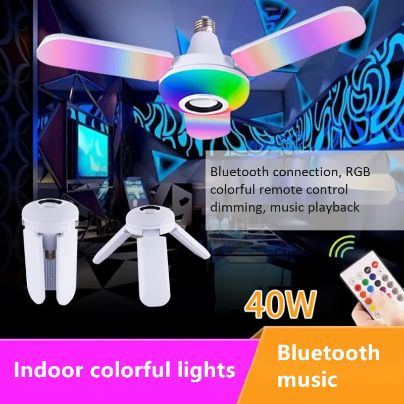 Audio Music Spotify - Bluetooth-muzieklicht E27-interface Mobiele telefoon Draadloze audiospeler