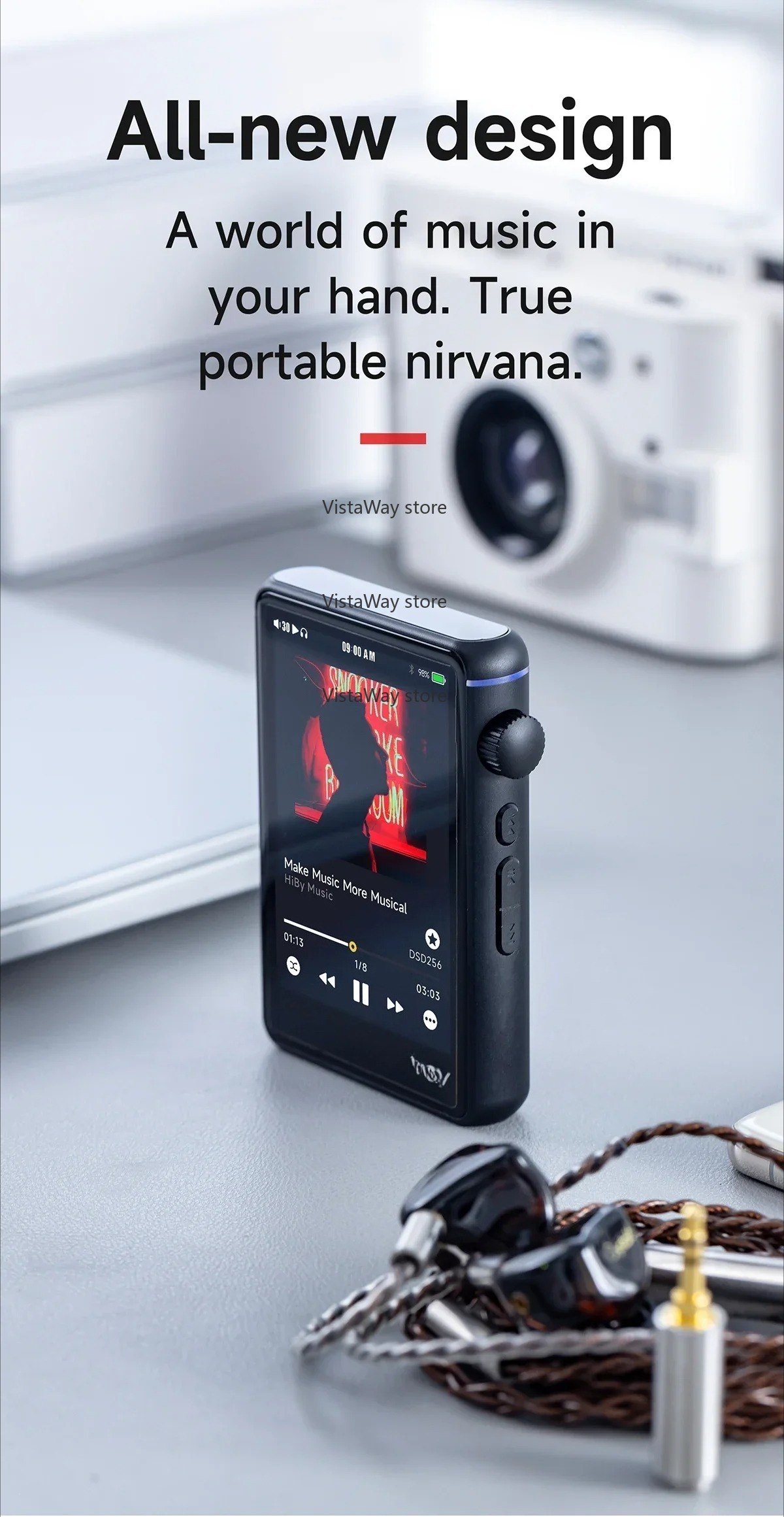 Audio Music Web - Bluetooth WiFi Muziekspeler MP3 HiFi Audio