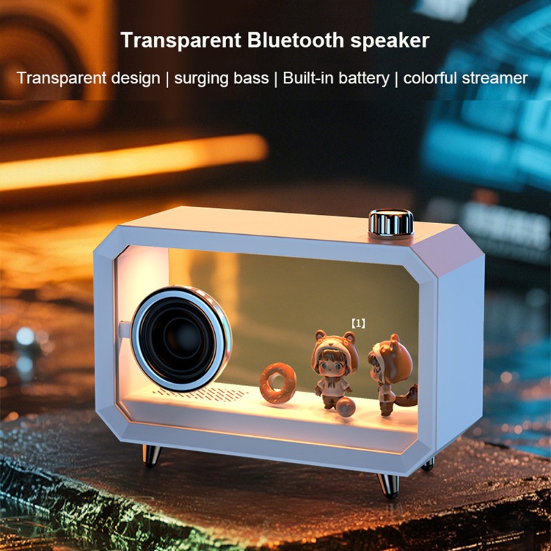 Audio Music Spotify - DIY transparante Bluetooth-luidspreker RGB kleurrijke verlichting