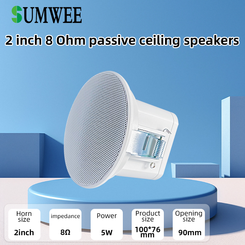 Audio Music System For Home - 2 inch mini 8 ohm plafondluidspreker