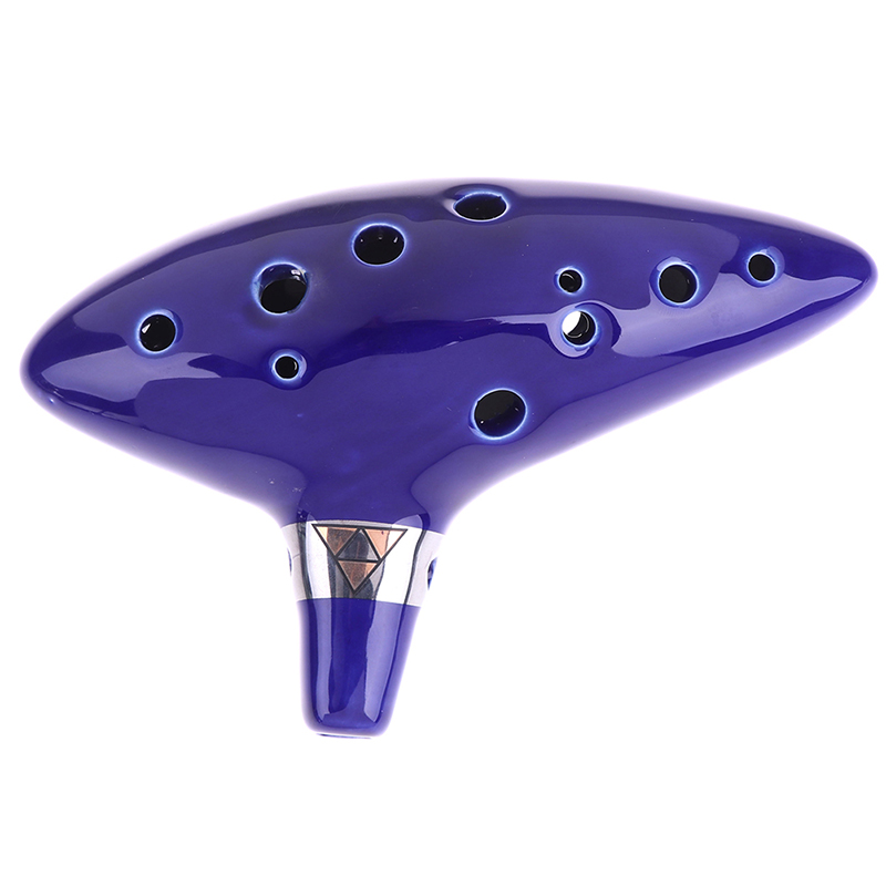 Ocarina Ceramic - 1Pc Blauw Muziekinstrument Ocarina Fluit 12