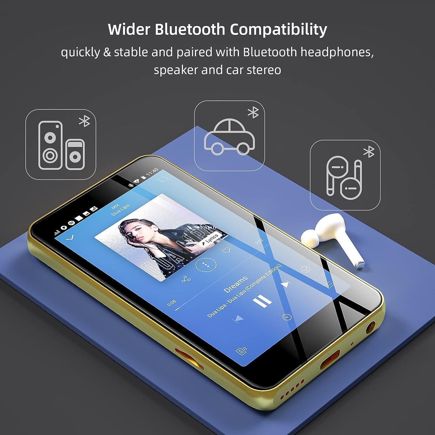 Reproductor MP4/MP3-speler Blu - Audio Music Spotify recensie en prijs