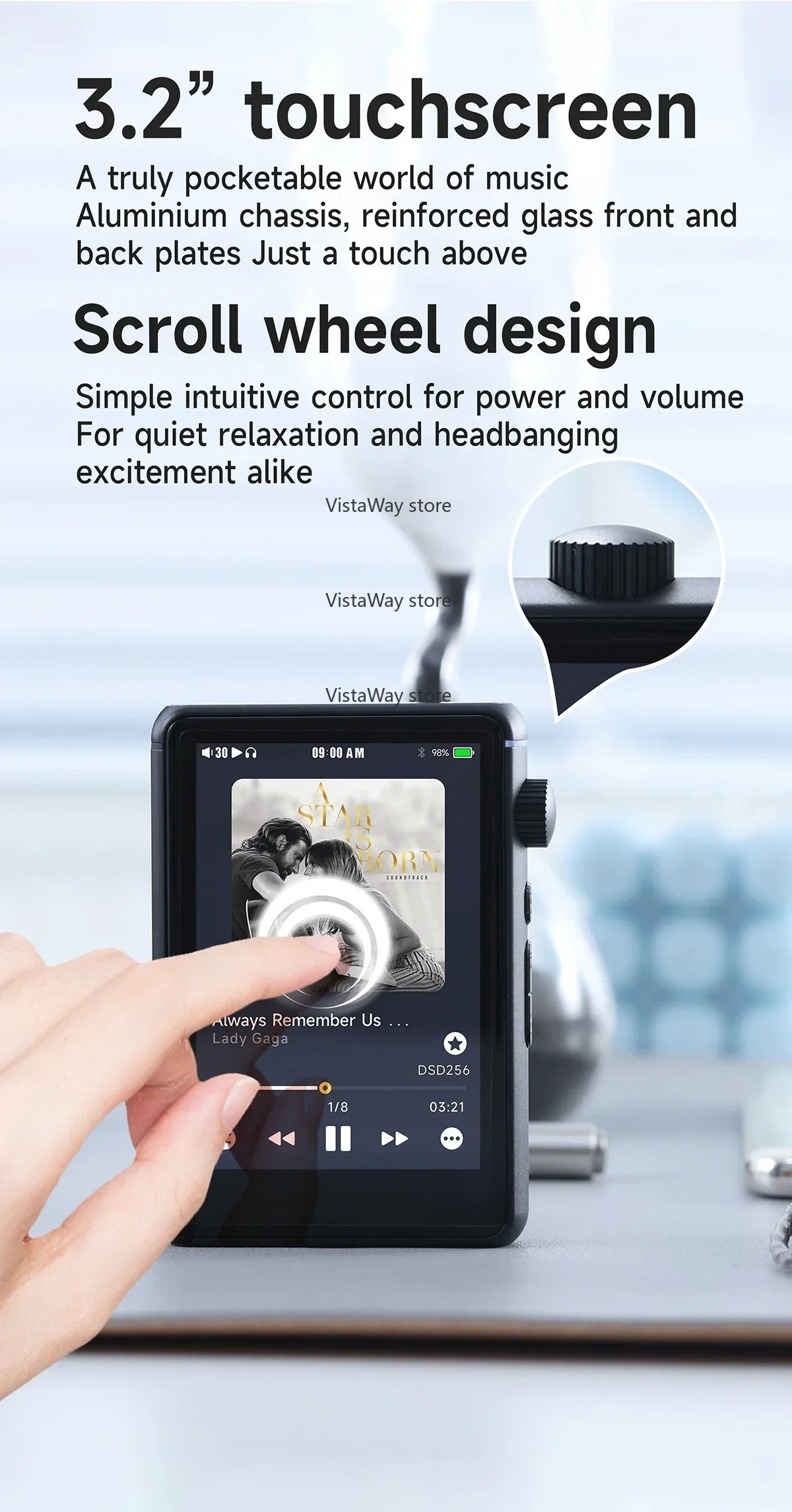 Bluetooth WiFi Muziekspeler MP - Audio Music Web recensie en prijs