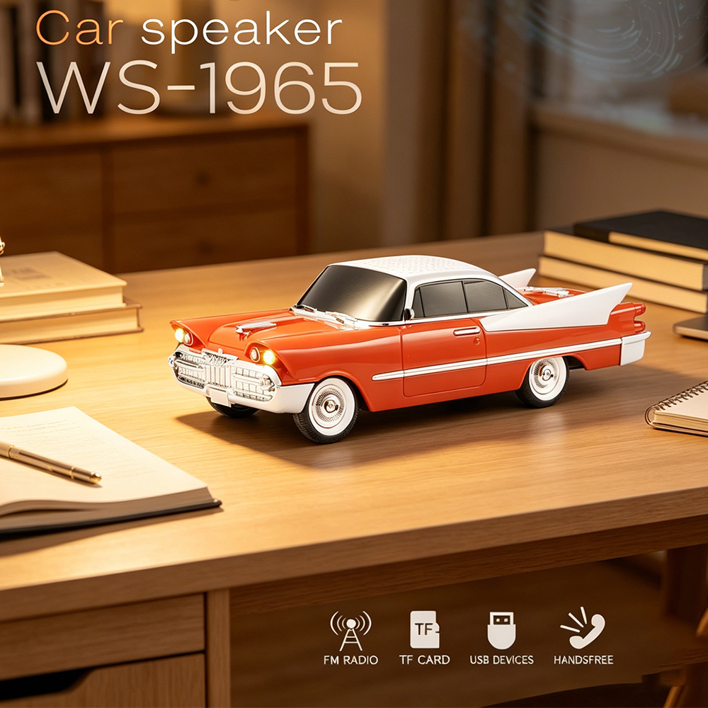 Retro klassieke automodel Blue - Audio Music Spotify recensie en prijs